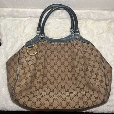 Gucci Sukey Medium GG Canvas Top Handle Bag - image 1
