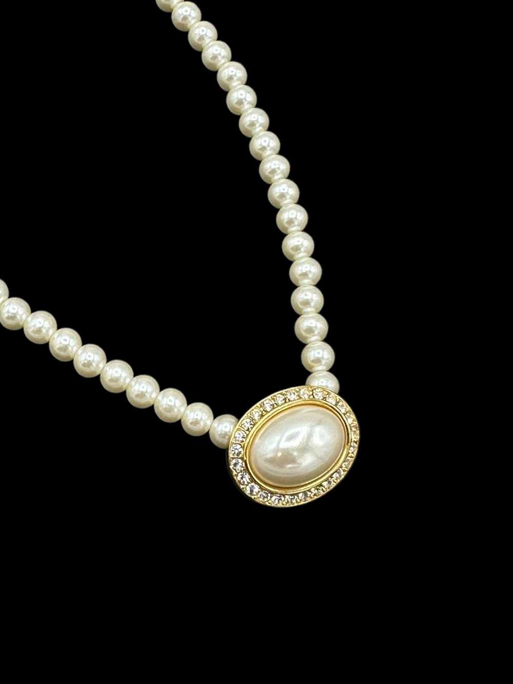 Napier Vintage Jewelry Creamy Pearl Beads Necklac… - image 4