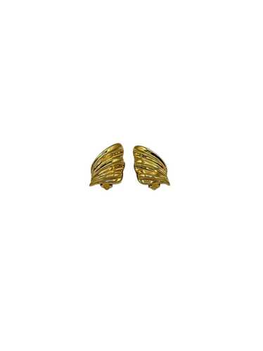 Gold St. John Chunky Classic Clip-On Earrings