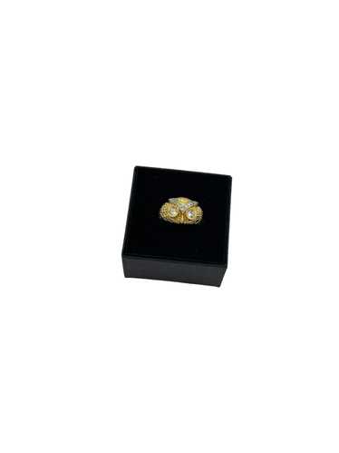 Joan Rivers Jewelry Gold Owl Vintage Cocktail Ring