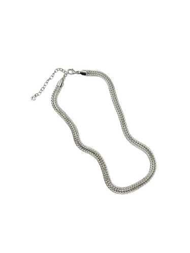 Anne Klein Classic Heavy Link Silver Chain Necklac