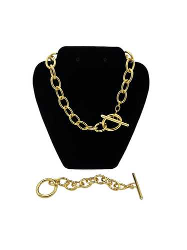 Gold Vintage Ralph Lauren RLL Chunky Chain & Brace