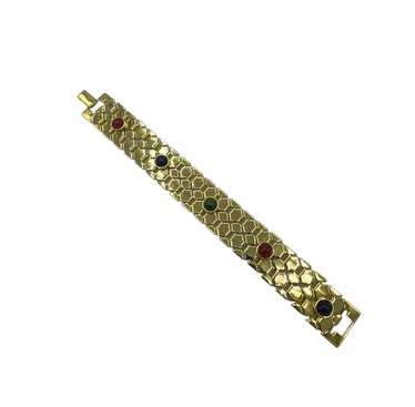 Joan Rivers Gold Multi-Color Cabochon Textured Li… - image 1
