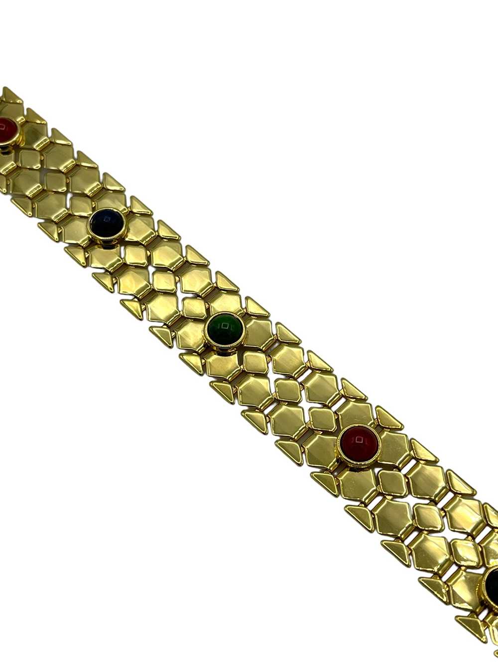 Joan Rivers Gold Multi-Color Cabochon Textured Li… - image 2