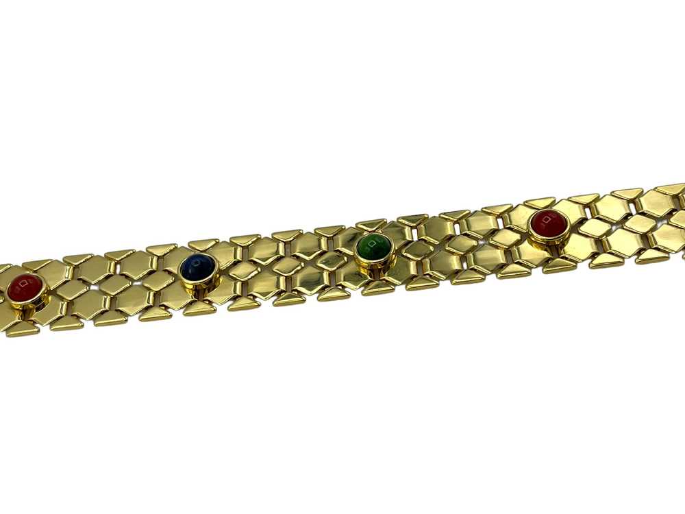 Joan Rivers Gold Multi-Color Cabochon Textured Li… - image 3