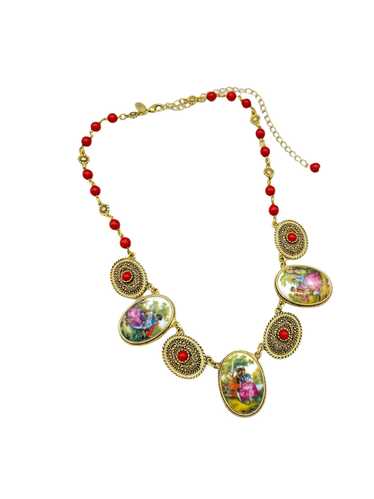 Joan Rivers Vintage Jewelry Cameo Charm Pendant