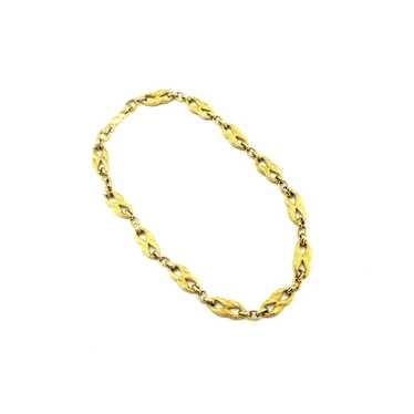 Christian Dior Classic Gold Textured Link Chain Vi