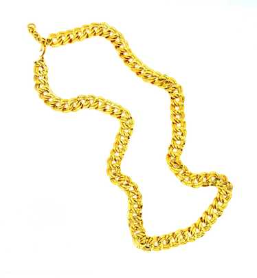 Monet Double Link Long Curb Chain Necklace