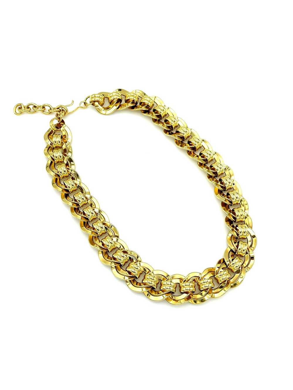 Classic Monet Double Link Vintage Chain Necklace - image 1