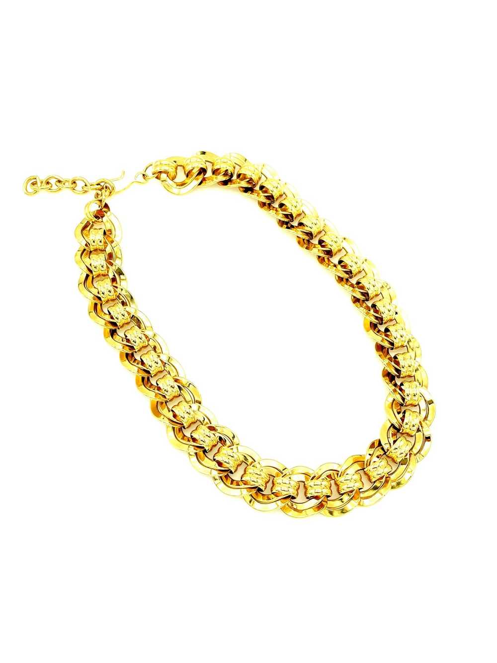 Classic Monet Double Link Vintage Chain Necklace - image 3