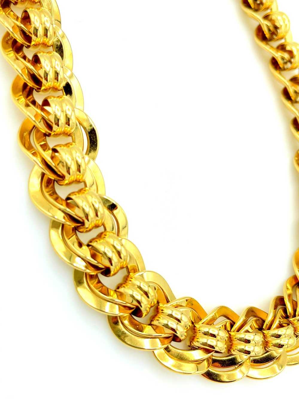 Classic Monet Double Link Vintage Chain Necklace - image 5