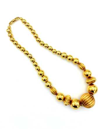 Vintage Napier Chunky Scallop Ball Chain Layering 