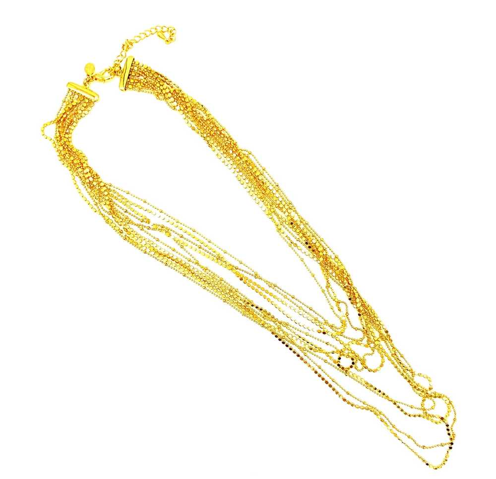 Joan Rivers Gold Layered Chains Vintage Necklace - image 1