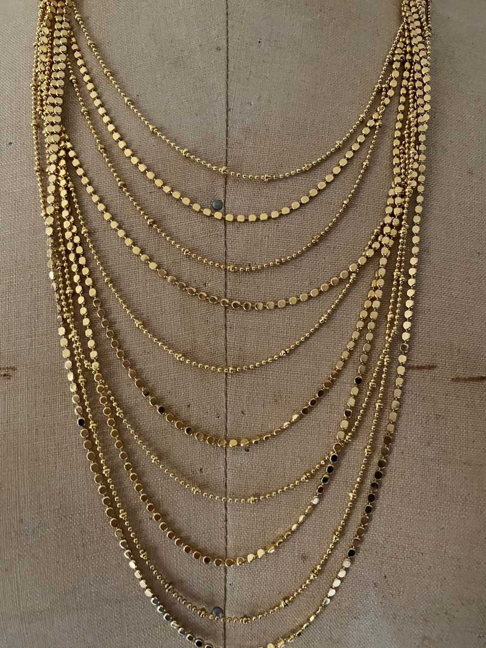 Joan Rivers Gold Layered Chains Vintage Necklace - image 3