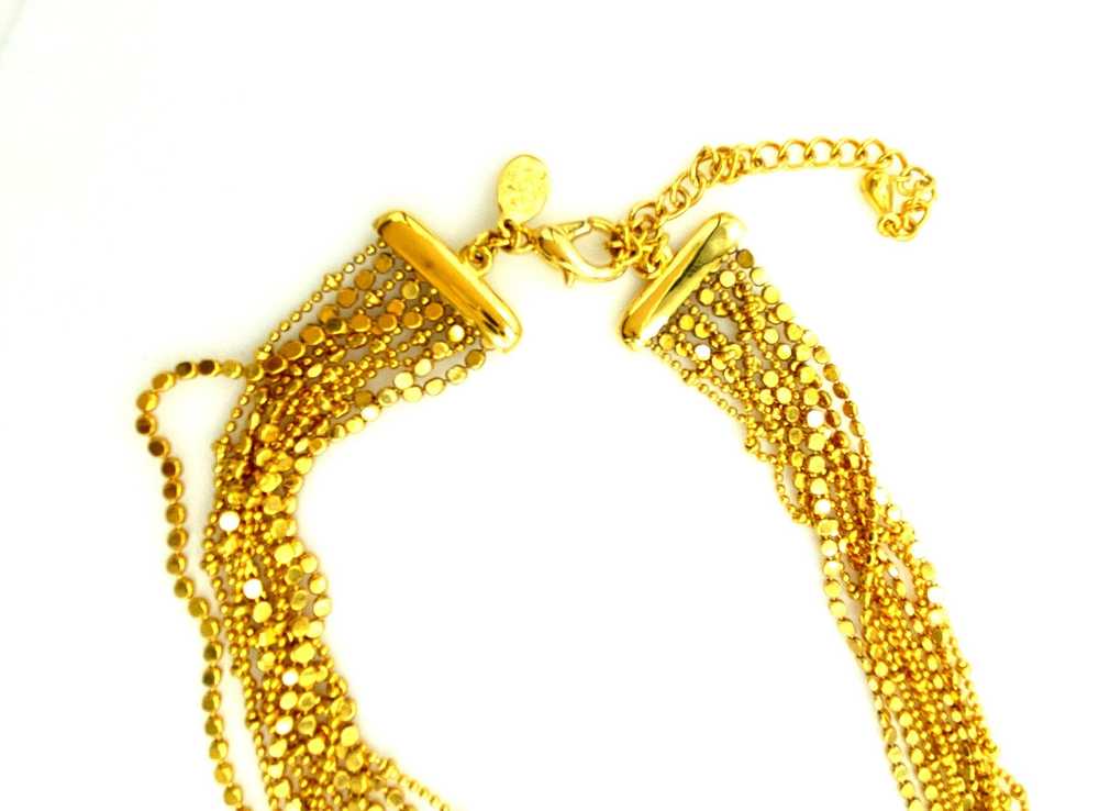 Joan Rivers Gold Layered Chains Vintage Necklace - image 6