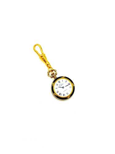Petite Enamel Pocket Watch Victorian Revival Charm