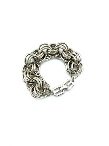 Givenchy Silver Three Link Stacking Chain Vintage 