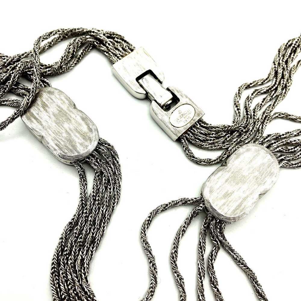 Givenchy Silver Multi-Chain Vintage Necklace - image 6