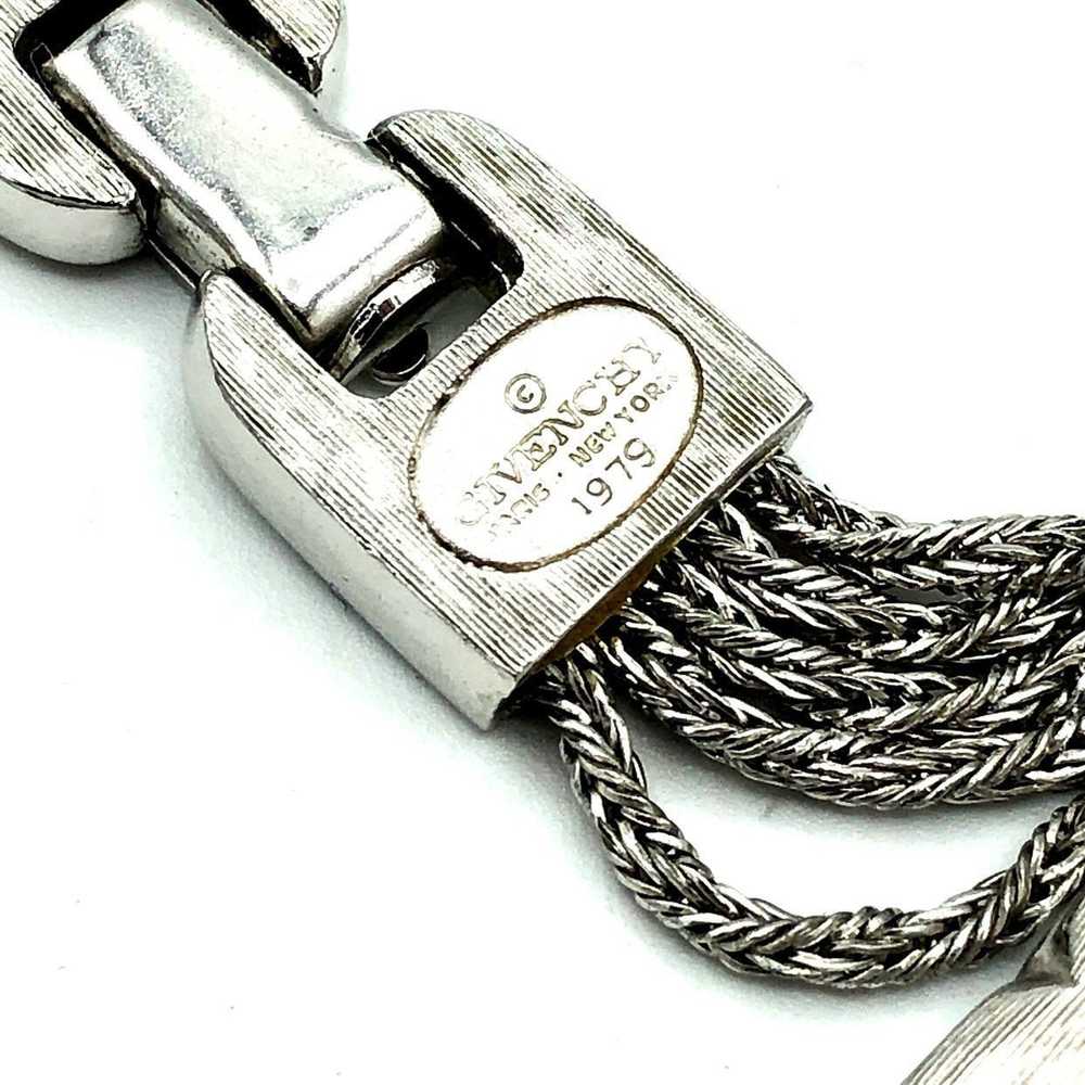 Givenchy Silver Multi-Chain Vintage Necklace - image 7