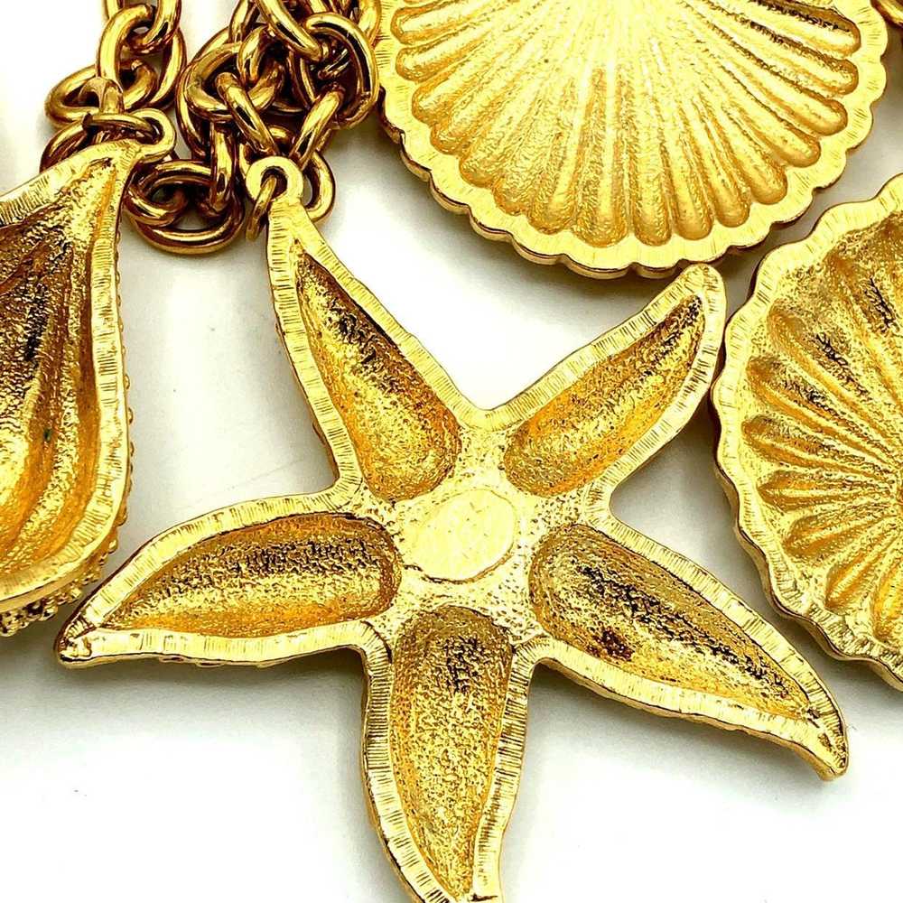 Kenneth Jay Lane Classic Gold Shell & Starfish Ch… - image 6