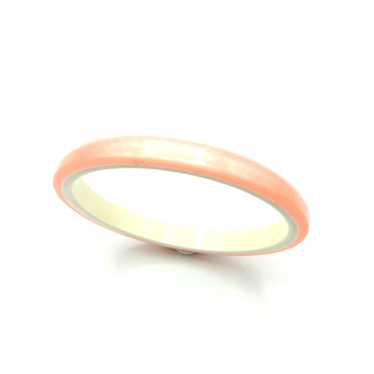 Soft Pink Lucite Vintage Bangle Bracelets - image 1