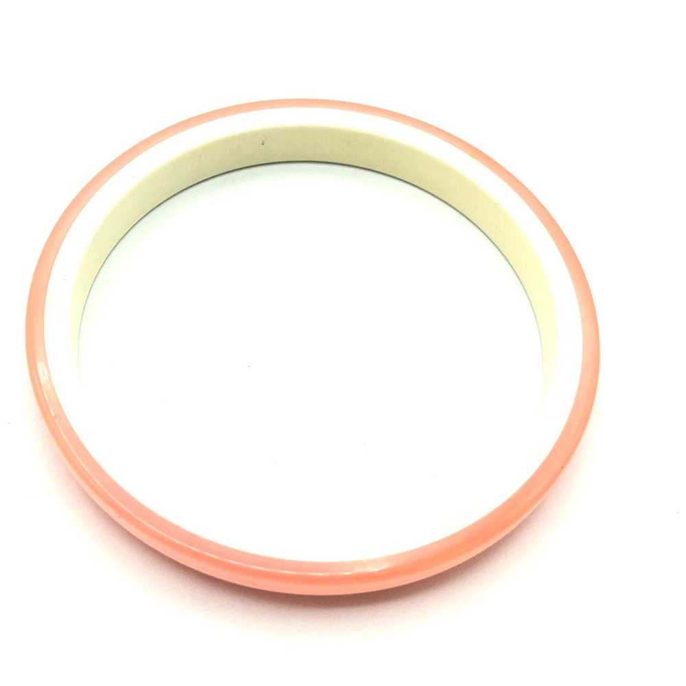 Soft Pink Lucite Vintage Bangle Bracelets - image 3