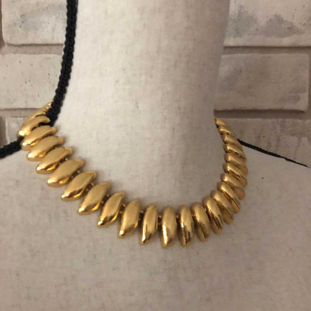 Classic Gold Vintage Napier Chunky Layering Neckl… - image 2