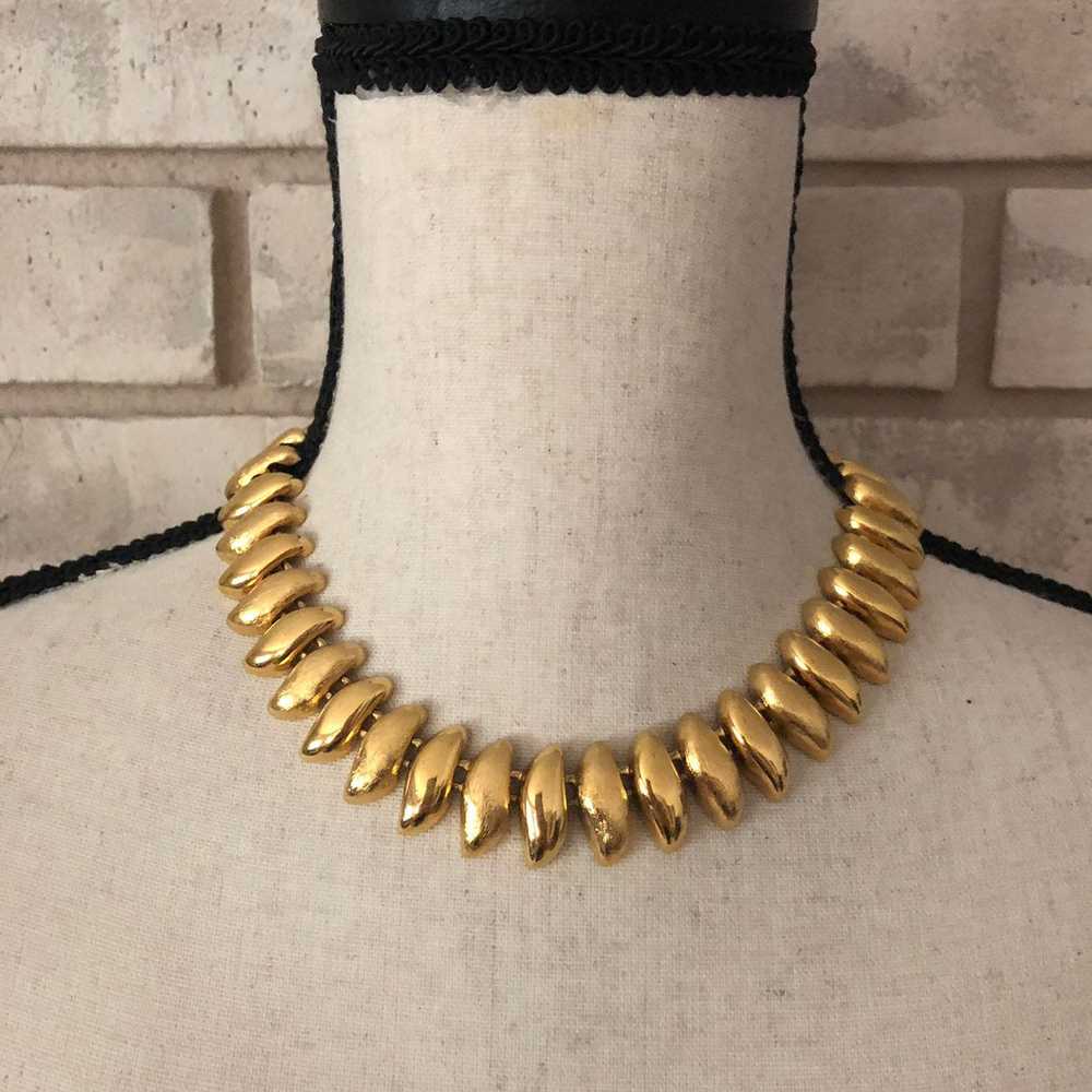 Classic Gold Vintage Napier Chunky Layering Neckl… - image 3