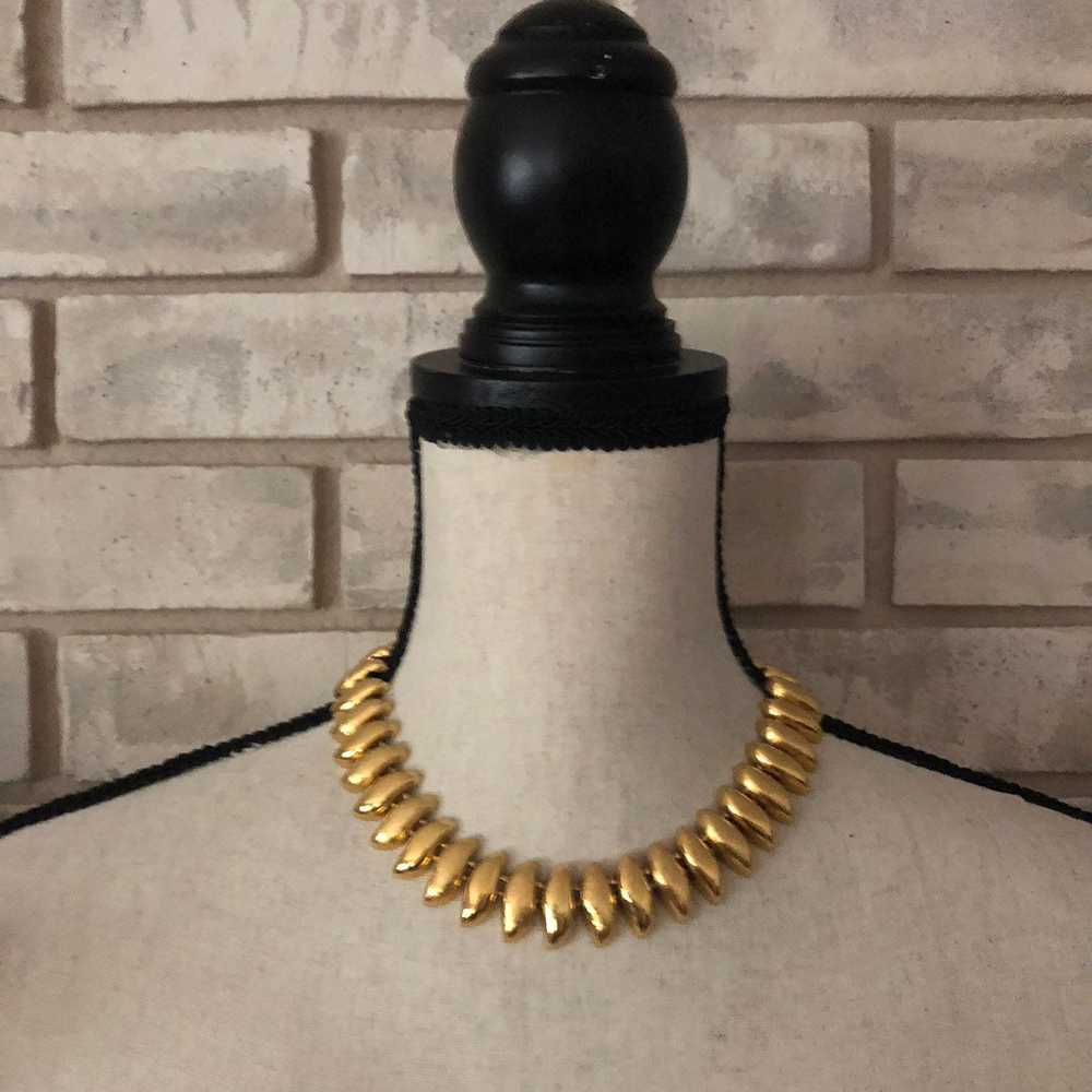 Classic Gold Vintage Napier Chunky Layering Neckl… - image 6