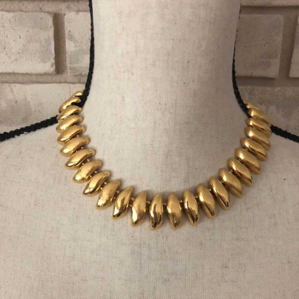 Classic Gold Vintage Napier Chunky Layering Neckl… - image 7