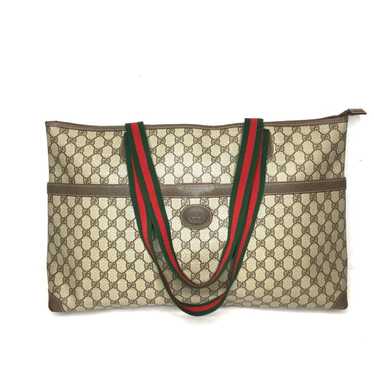 Authentic GUCCI large tote bag coated canvas
