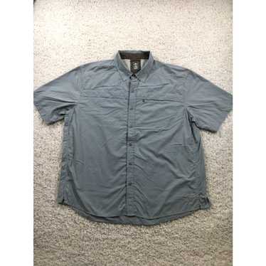 Vintage REI Shirt Mens 2XL XXL Gray Fishing Butto… - image 1