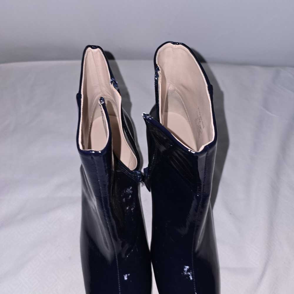 ZARA BLUE Patent Leather Boots size 8.5 - image 10