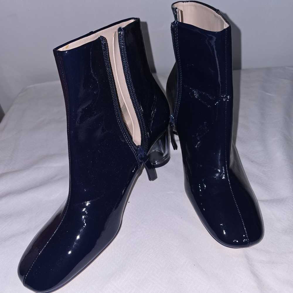 ZARA BLUE Patent Leather Boots size 8.5 - image 11