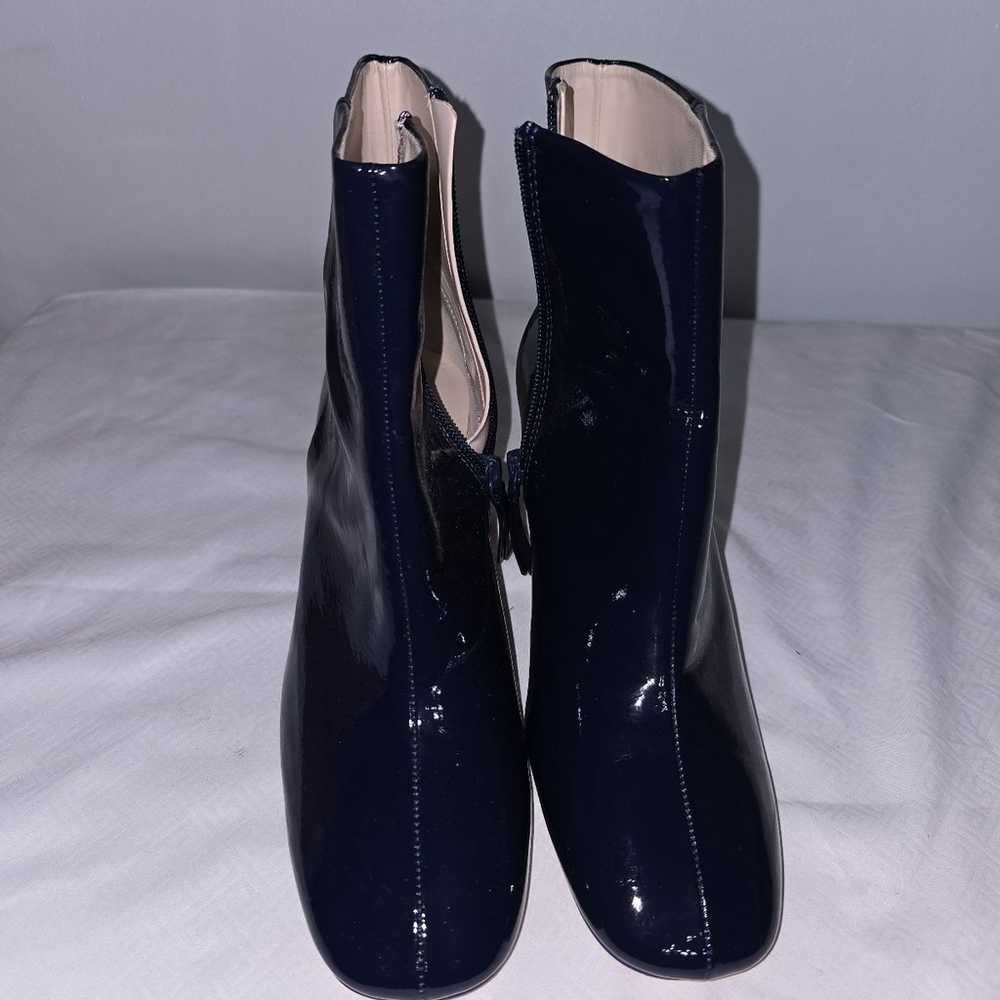 ZARA BLUE Patent Leather Boots size 8.5 - image 6