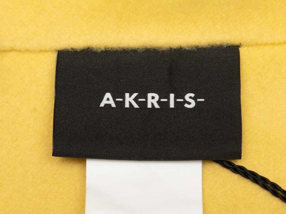 Yellow Akris Mimoa Virgin Wool Zip Coat Size US 4 - image 5