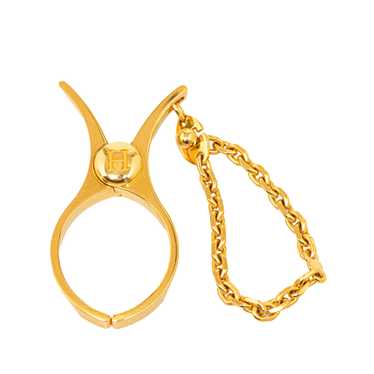 Gold Hermès Filou Glove Holder - image 1