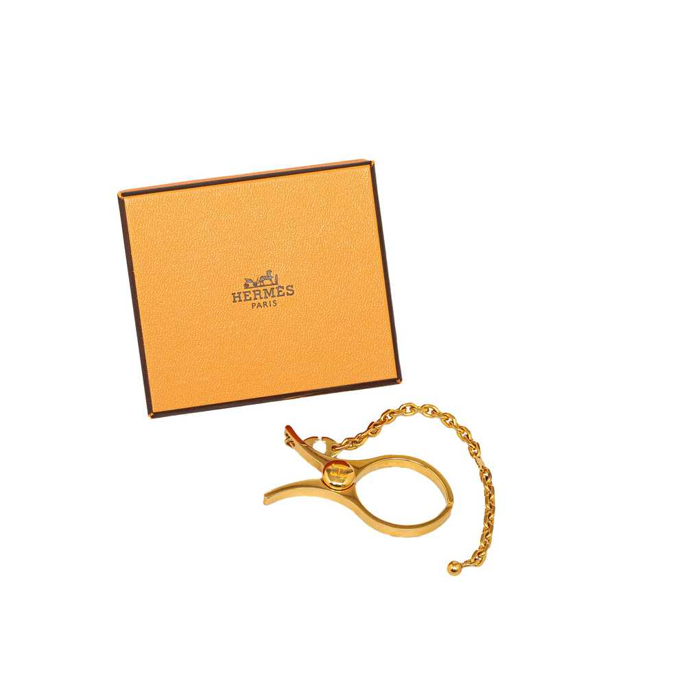 Gold Hermès Filou Glove Holder - image 5