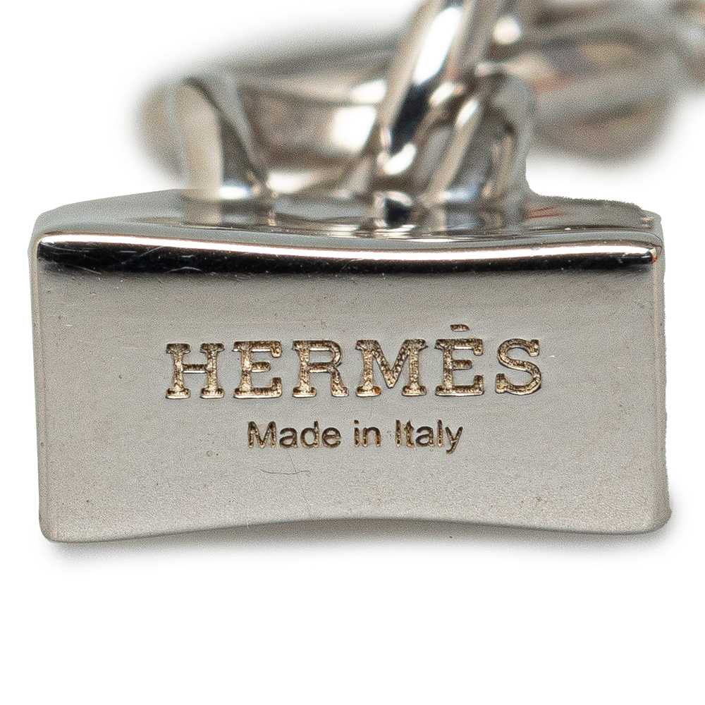 Silver Hermès Amulettes Birkin Pendant Necklace - image 4