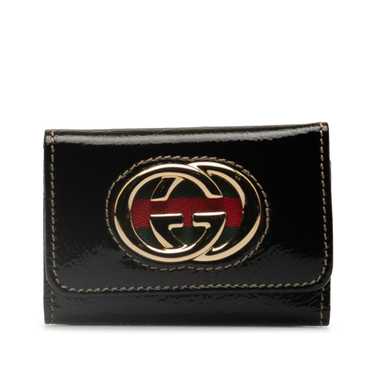 Black Gucci Britt Leather Key Holder