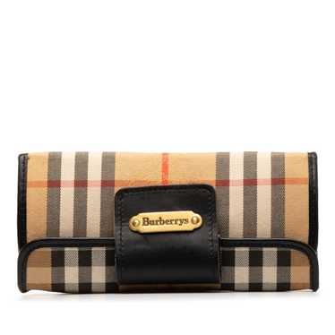Brown Burberry Haymarket Check Golf Pouch - image 1