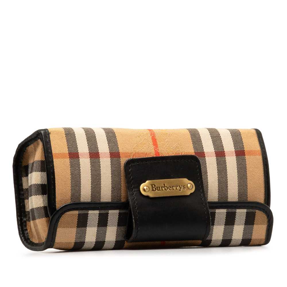 Brown Burberry Haymarket Check Golf Pouch - image 2