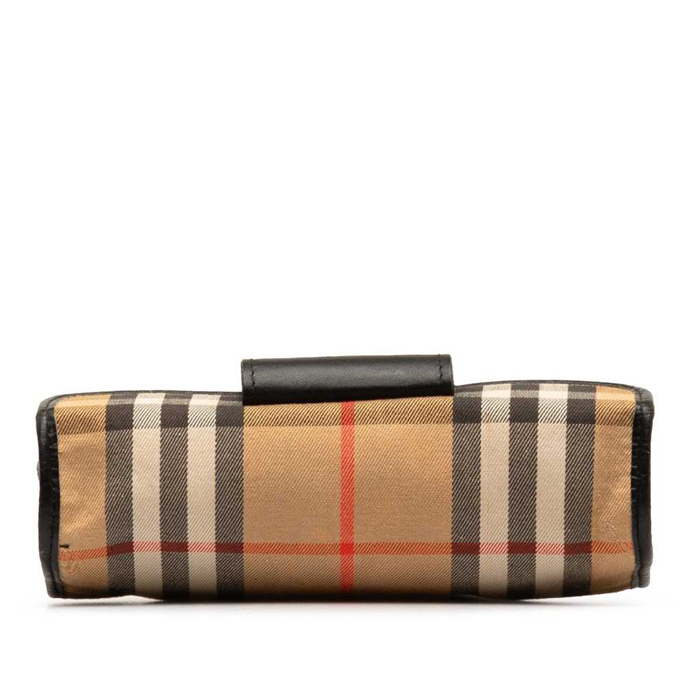 Brown Burberry Haymarket Check Golf Pouch - image 4