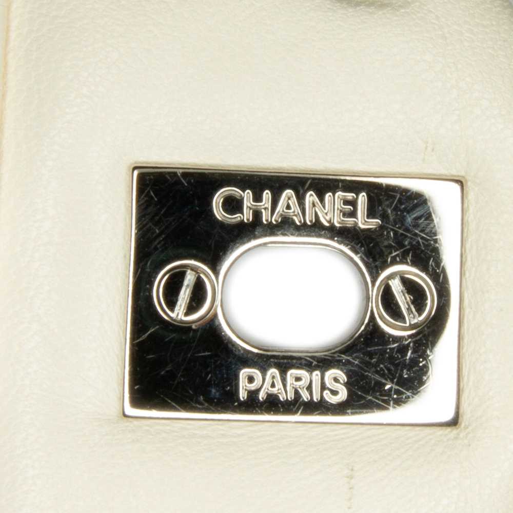 White Chanel Perforated Expandable Shoulder Bag - image 12