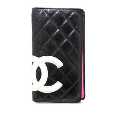Black Chanel Cambon Ligne Bifold Wallet