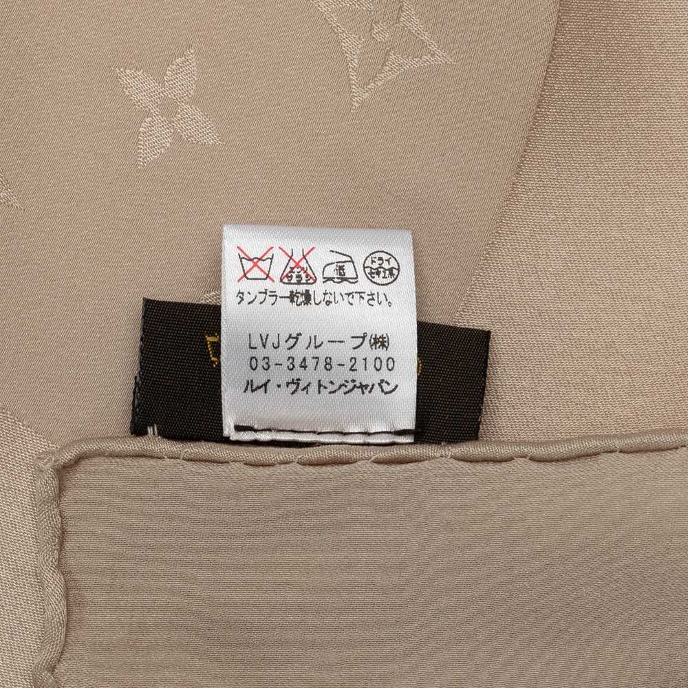 Brown Louis Vuitton Monogram Silk Scarf Scarves - image 3