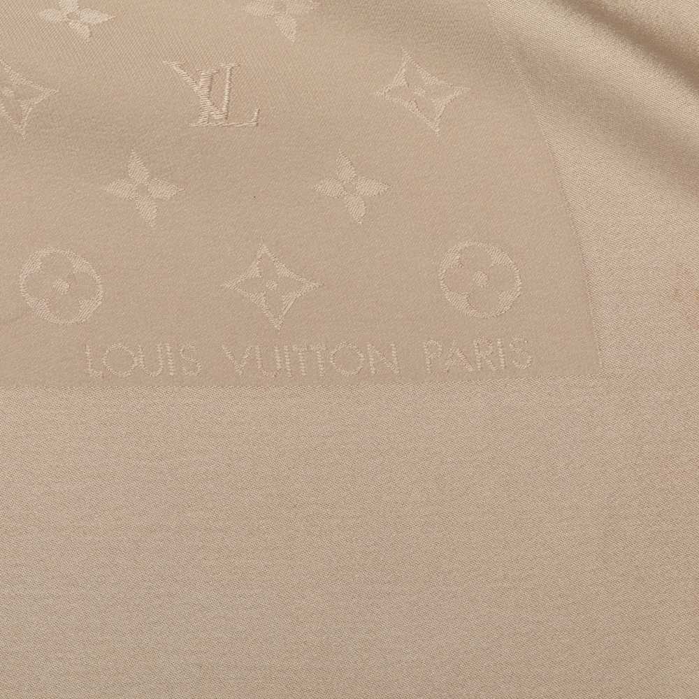 Brown Louis Vuitton Monogram Silk Scarf Scarves - image 4