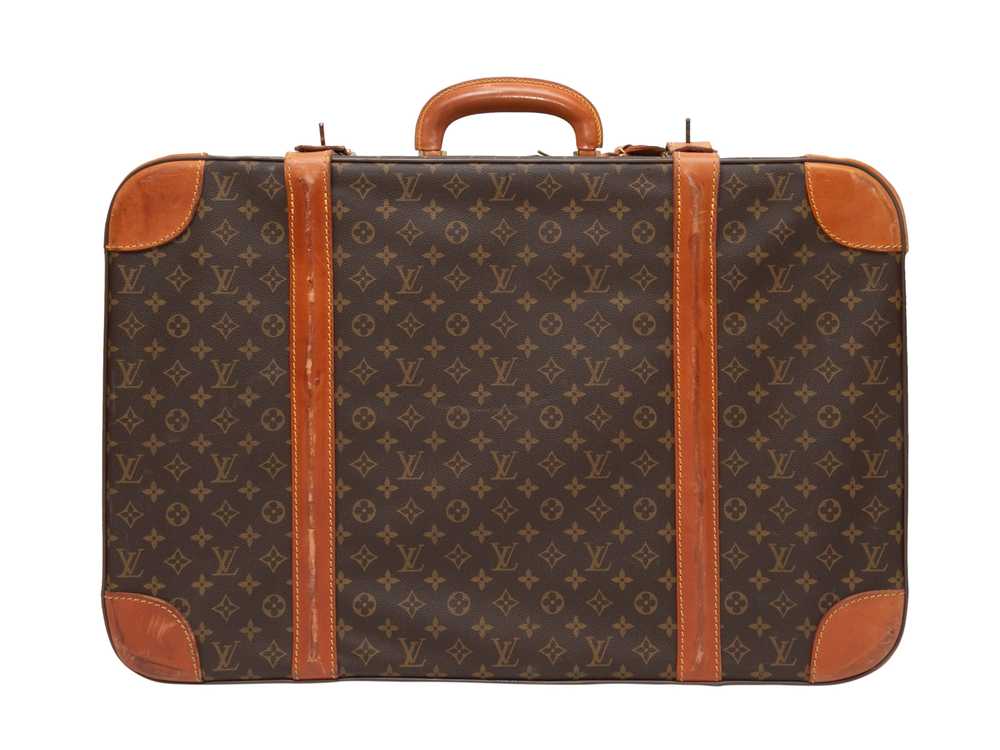 Vintage Brown Louis Vuitton Monogram Suitcase - image 3