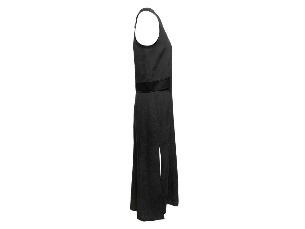 Black Alexander McQueen Textured Maxi Dress Size … - image 2