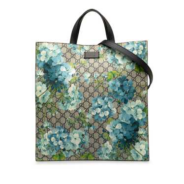 Blue Gucci GG Supreme Blooms Convertible Soft Tot… - image 1
